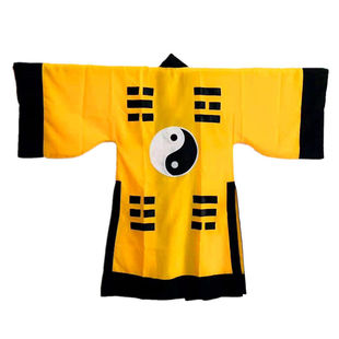 道士服道服道袍长袍套装万圣节古装武侠法衣太极八卦经衣林正英黄