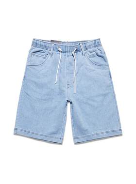 ABLEJEANS五分夏季牛仔针织短裤