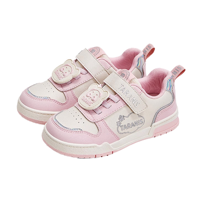 泰兰尼斯2025秋季新款女童幼儿园室内鞋时尚卡通板鞋女孩软底单鞋