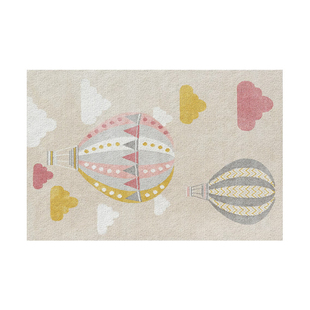 儿童房地毯免洗可擦温馨女孩卧室床边毯防水防污阅读区地垫爬爬垫