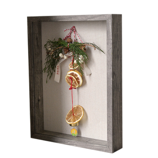 玻璃中空相框透明翻盖植物干花标本框耳钉首饰盒摆台挂墙中空简约