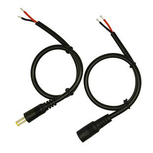 2条DC5.5*2.1mm单公母插头线纯铜18AWG加粗DC连接线12V-24V电源线