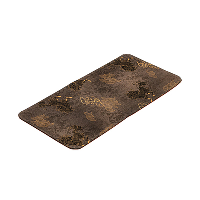 老料香云纱茶席双面柞蚕茶垫轻奢布艺隔热茶道古朴桌旗复古日式