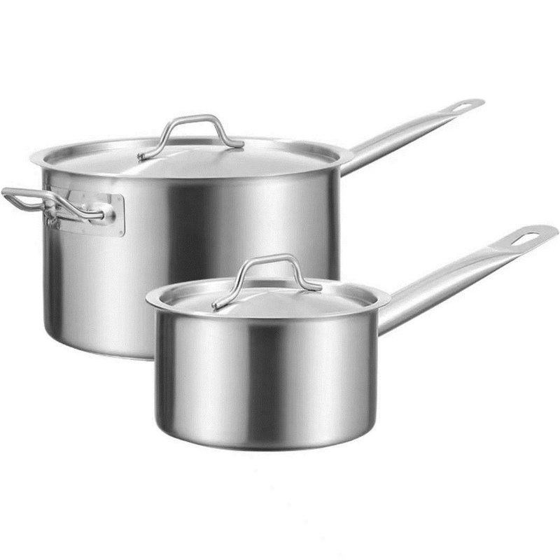 不锈钢复底高身汁锅厚底汤锅电磁炉烘焙奶锅西餐酱汁锅烘焙厚底锅