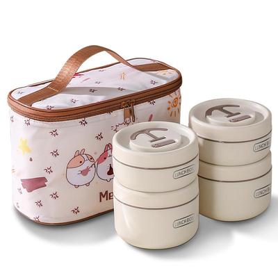 不锈钢上班族保温饭盒可微波炉