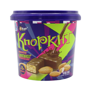 KNOPKHT康吉紫皮糖200g桶装家庭办公室休闲零食婚庆喜糖年货糖果