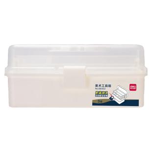 得力美术工具箱小学生画画箱子绘画颜料整理收纳箱家用多功能手提