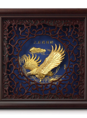 大展鸿图 立体金箔画现代客厅装饰画 挂画壁画墙画创意家居饰品