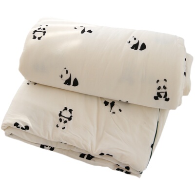 A类小熊猫针织牛奶棉夏被空调被