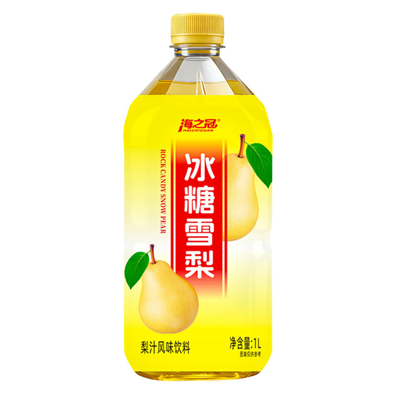 海之冠冰糖雪梨大瓶装 1L*12瓶装饮料整箱批特价划算清凉网红饮品