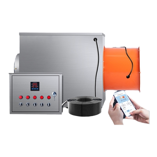 烘干房用大风量工业大功率循环热风机药材风干热风炉高温消毒设备