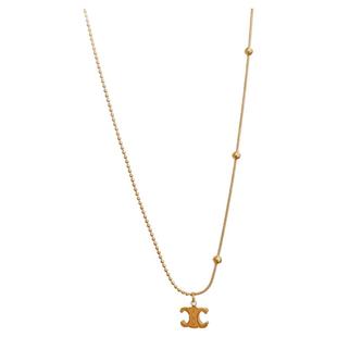 适合春天的凯旋门项链女锁骨链毛衣链洋气高级感氛围感2024新款