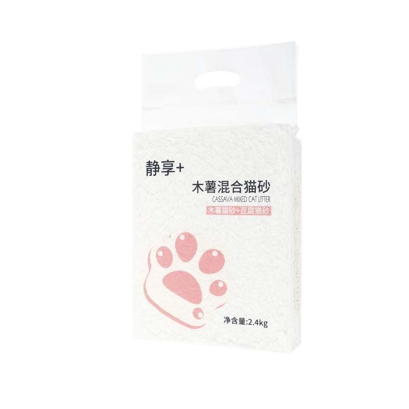 静享+除臭无尘木薯豆腐混合猫砂杀菌去尿味强除臭不沾底可冲厕所