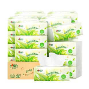 心相印纸巾抽纸家用整箱实惠装餐巾纸卫生面巾纸心心相印纸抽M码