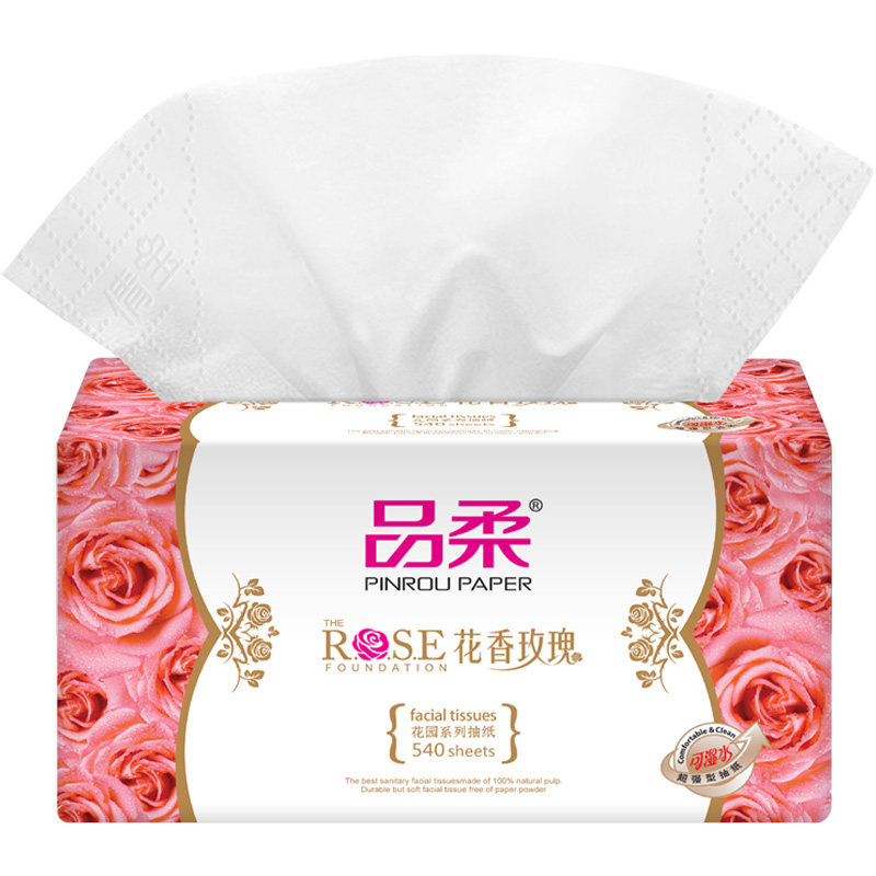 品柔大包装180抽540张24包抽纸巾
