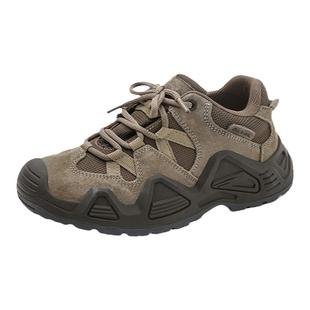 Dickies儿童户外登山鞋男童透气低帮休闲徒步鞋中大童复古工装鞋