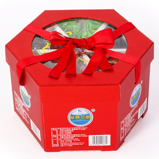 【草原今朝】 六福礼盒 风干牛肉干牛板筋 卤汁麻辣牛肉组合1480g