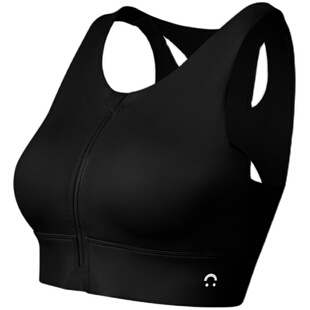 JSC小自由零动款高强度一体杯运动内衣瑜伽服前拉链防震背心文胸