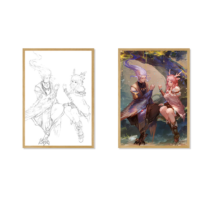 王者荣耀瑶周边灯光画手办蓝牙音动漫挂件/文具
