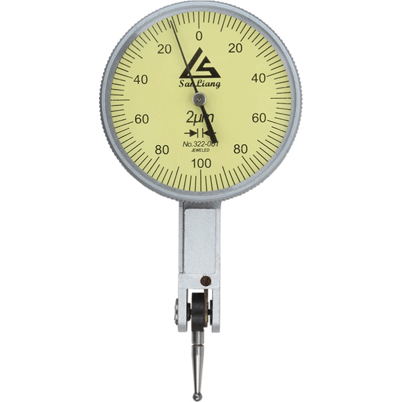 三量杠桿指示表千分表0-0.8mm杠桿百分表小校表較表仔精度0.001mm