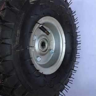 包邮 4车轮 凹凸面充气轮10寸350 发电机轮子清洗机轮胎洗车机轮