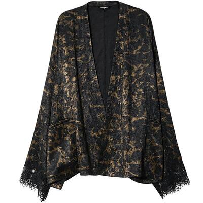 COCOBELLA重工蕾丝烫金外套