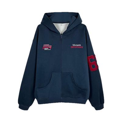 MRNEARLY美式复古连帽卫衣