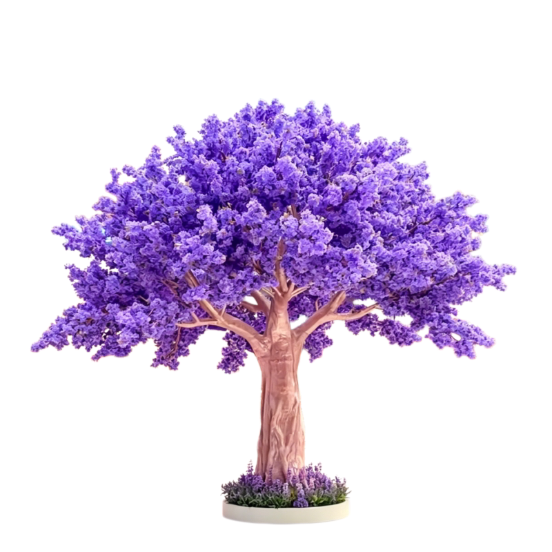 仿真蓝花楹树大型假樱花树蓝紫色
