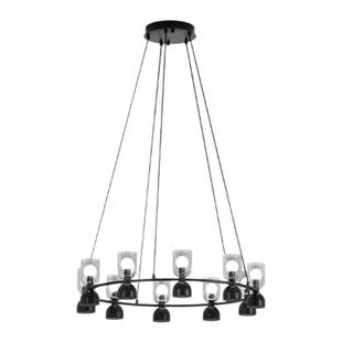 WEHJE 客厅吊灯现代简约意式高端圆形北欧设计感玻璃卧室灯具