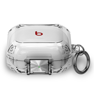 适用魔音Beats Fit Pro耳机保护套 新款beats魔音耳机防摔保护壳透明开关锁扣软壳防尘硅胶保护套BeatsFitPro