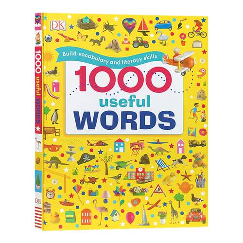 预售 进口英文原版DK入门词汇图解认知绘本1000 Useful Words 1000个常用词 儿童启蒙英语3-6岁亲子读物幼儿学前教育科普早教知识?