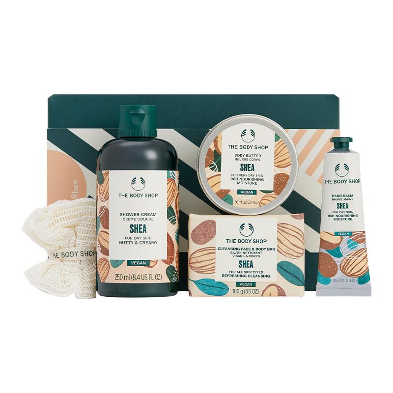 【送礼臻选】The Body Shop 乳木果身体护理套装礼盒淡香沁肤湿润