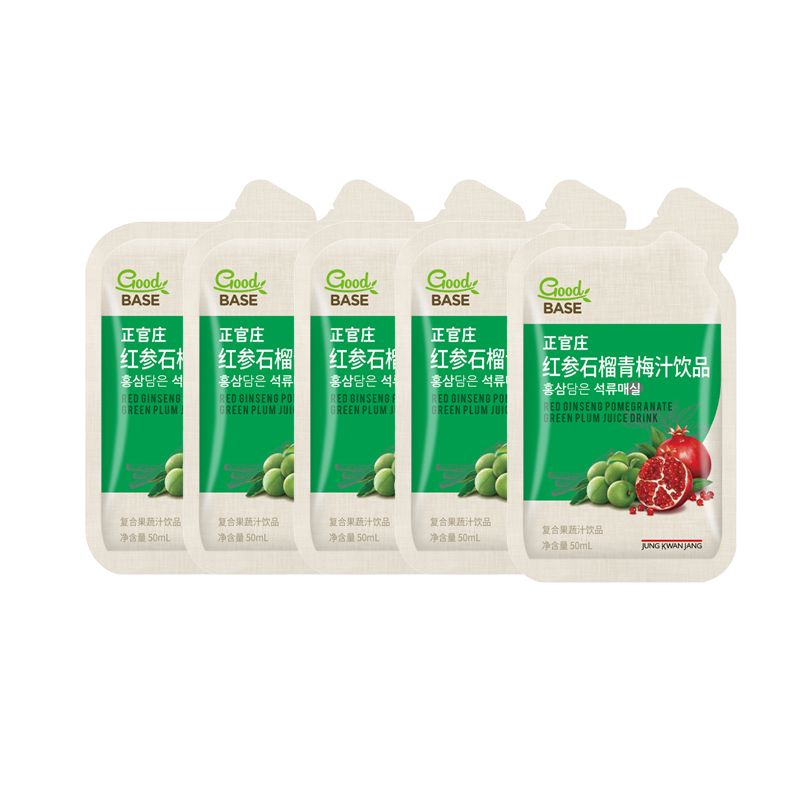 【天猫U先】正官庄红参石榴青梅汁饮品50ml*5包【效期到27年6月】