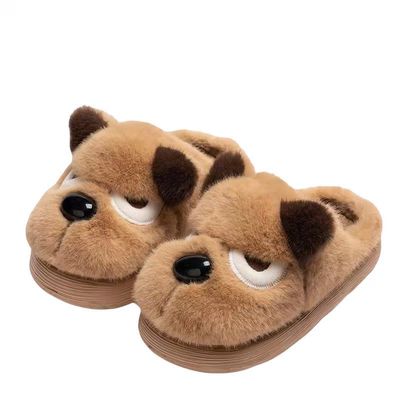 可爱小狗棉拖鞋+新款加绒棉鞋