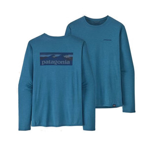 Patagonia巴塔哥尼亚Capilene男士运动防晒透气速干圆领长袖T恤C1