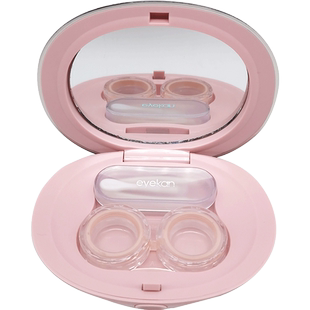 隐形眼镜盒便携多副可爱少女双副两幅影形近视护理液送美瞳盒子KW