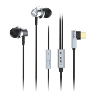绯乐H86C有线入耳式HiFi耳机typec接口游戏降噪好高音质圆孔电脑