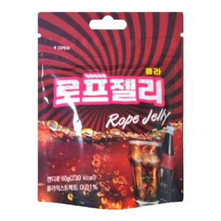 韩国进口YEM长条糖扭扭糖网红橡皮糖果零食酸糖青苹汁果夹心软糖