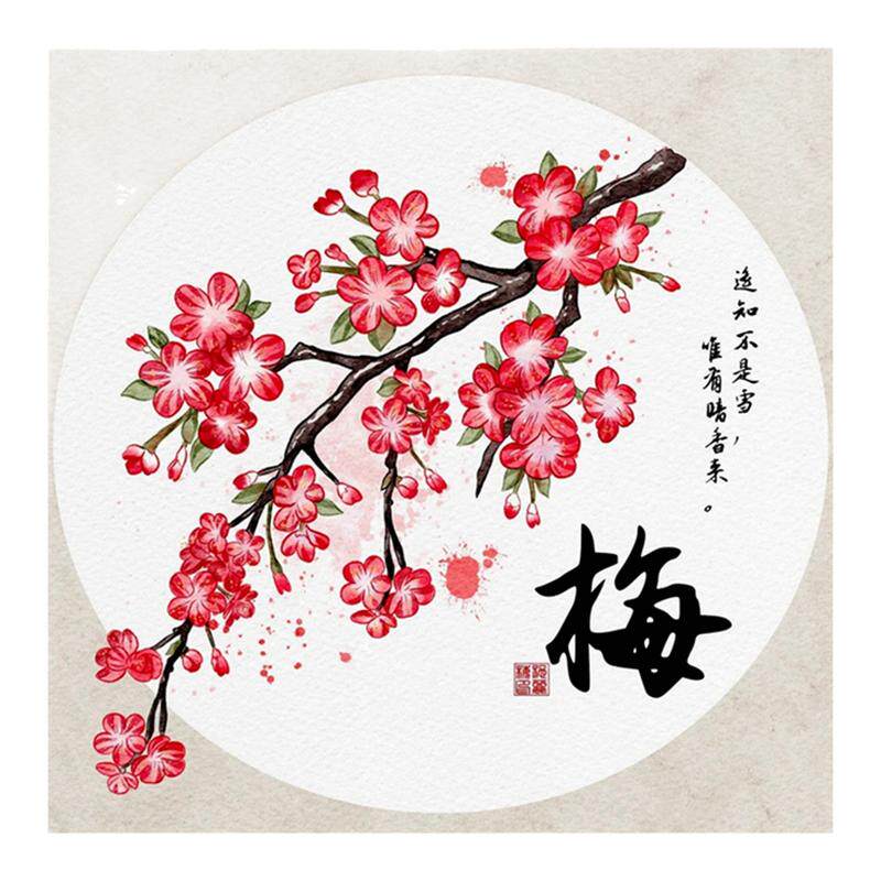 新中式梅花装饰画客厅沙发背景墙
