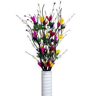 叶脉干花束客厅落地假花仿真花大束大型摆件摆设居家套装饰花天然