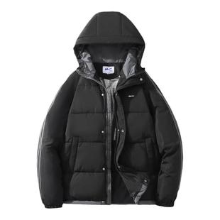 回力棉服男冬季2024新款加厚青少年棉袄休闲男款百搭连帽棉衣外套