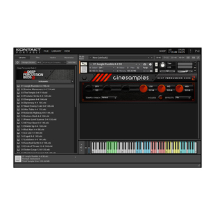 节奏打击乐音源Deep Percussion Beds 2史诗影视鼓组loop深度打击