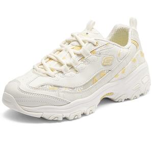 Skechers斯凯奇夏季女鞋耐磨厚底复古老爹鞋清新小雏菊运动休闲鞋