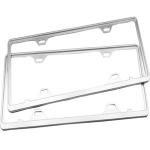 车牌边框铝合金牌照框架小车专用固定防震保护框套加厚汽车车牌架