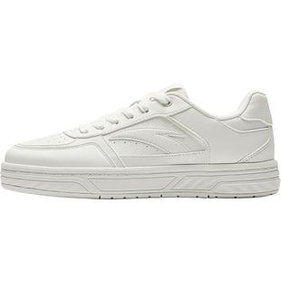 安踏百川丨经典白色低帮板鞋女鞋冬季百搭滑板鞋小白鞋122538010