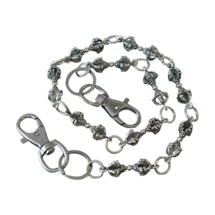 复古银色金属cleanfit元素小众设计感y2k亚文化朋克风配饰裤链
