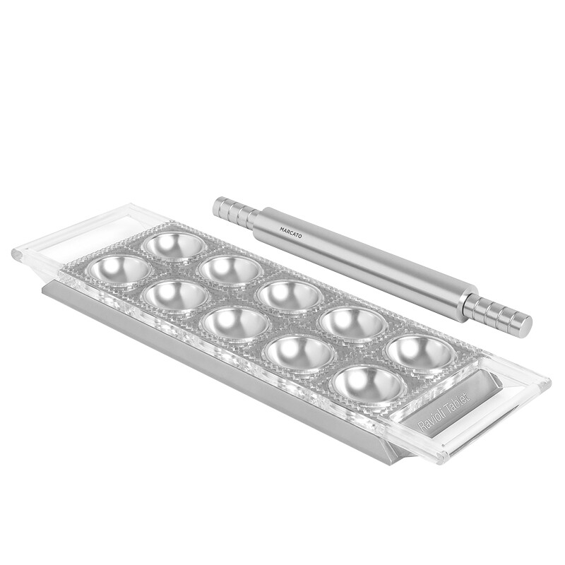 利快欧式馄饨托盘 意大利进口Marcato模具懒人包饺子神器家用方型