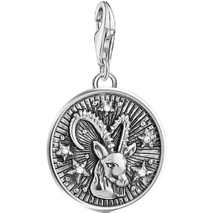 摩羯座Capricorn泰银圆牌十二星座吊坠挂坠子托马斯萨博首饰品