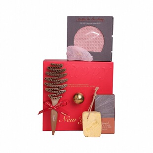 KRRAMEL猪鬃梳干发帽梳子护发礼物送女友情侣小众高级礼盒送礼