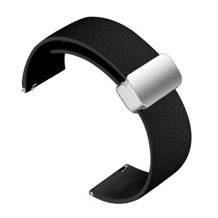 适配精工5号手表带男罐头鲍鱼绿水鬼防水磁吸运动硅胶橡胶带22mm